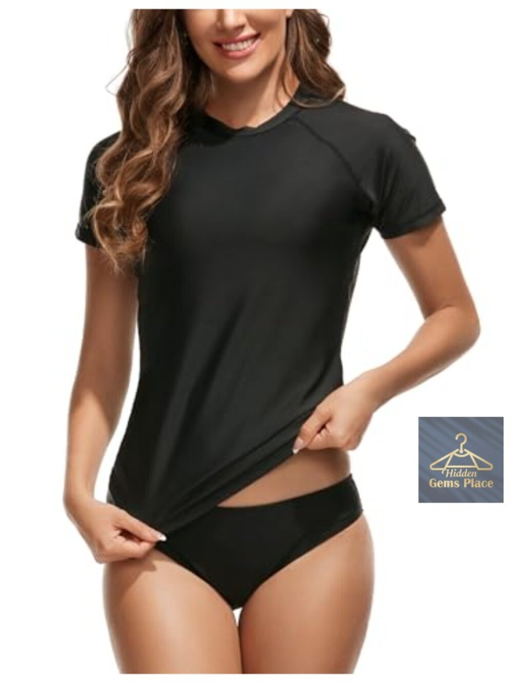 Women's Swim Shirt UPF 50+ Short Sleeve Rash Guard